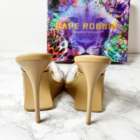 CAPE ROBBIN MAGANA NUDE WOMEN HEELS SIZE 6 BRAND NEW WITH BOX - Picture 2 of 7